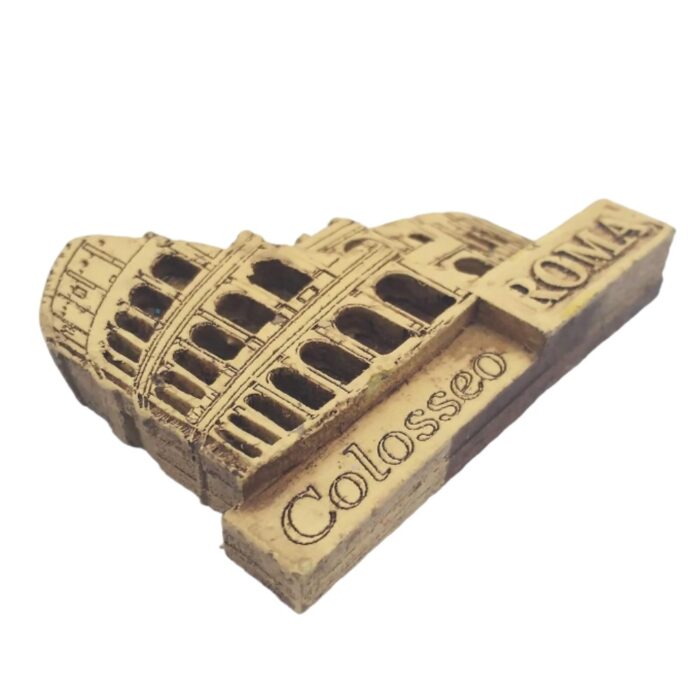 rome colosseo fridge magnet – sepia style italy souvenir & vintage roman decor accent