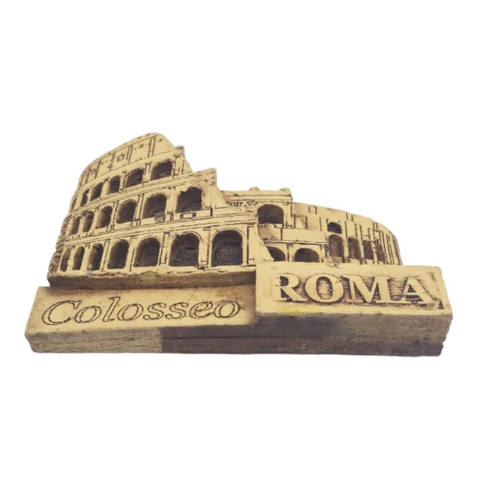 rome colosseo fridge magnet – sepia style italy souvenir & vintage roman decor accent