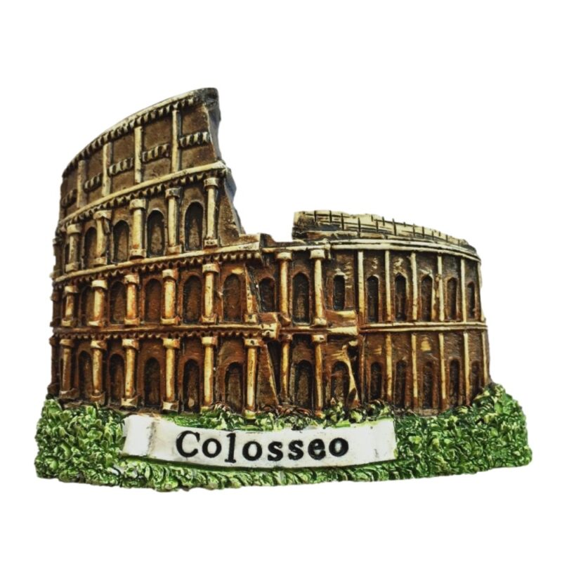 rome colosseum italy fridge magnet – ancient landmark souvenir & rustic travel collectible