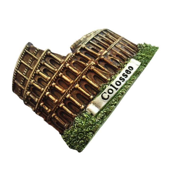rome colosseum italy fridge magnet – ancient landmark souvenir & rustic travel collectible