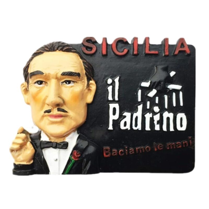 sicilia il padrino fridge magnet – godfather style italy souvenir gift & pop culture decor
