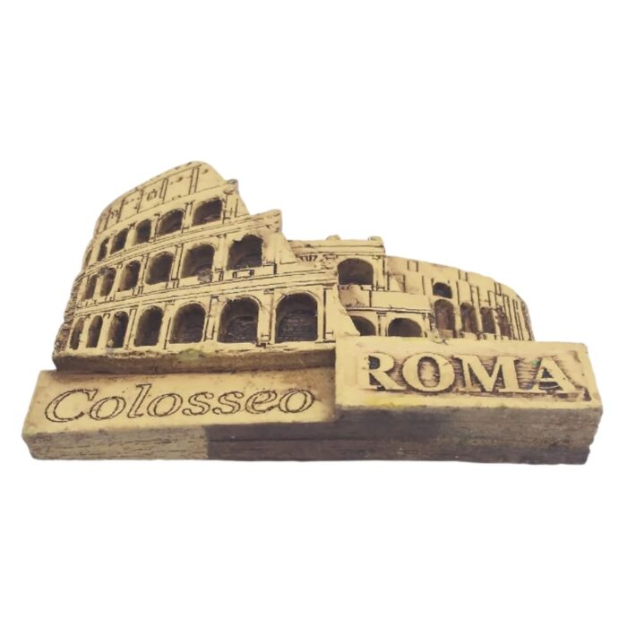 rome italy fridge magnet – colosseum (colosseo roma) 3d souvenir for ancient architecture lovers & elegant home decor