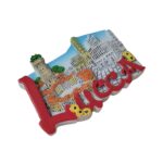 lucca italy fridge magnet ancient roman amphitheater scene, tuscan keepsake & fridge art