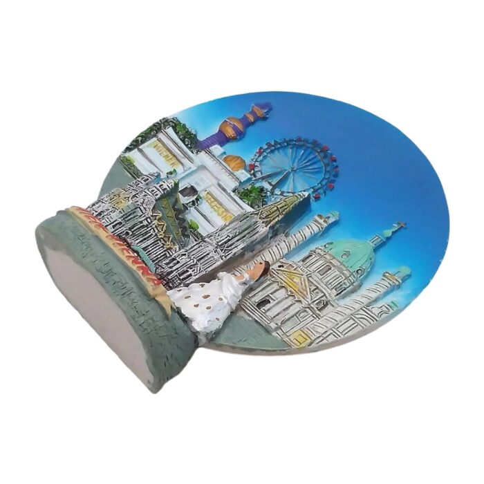 vienna austria fridge magnet – 3d landmark snow globe style, princess theme travel gift & decor piece