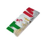 italia letters fridge magnet map & monuments with tricolor flag – italy travel gift & retro decor accent