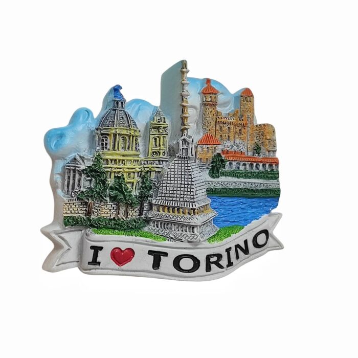 torino italy fridge magnet i love torino landmarks edition, italian heritage kitchen magnet