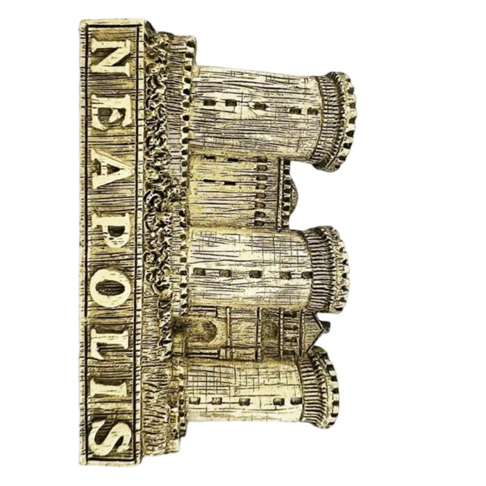 neapolis castle italy fridge magnet – historic fortress design souvenir for classical architecture lovers & whiteboard decoration