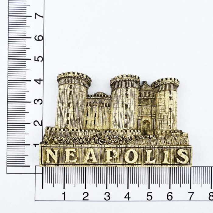 neapolis castle italy fridge magnet – historic fortress design souvenir for classical architecture lovers & whiteboard decoration