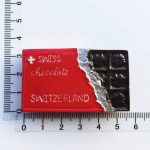 switzerland chocolate bar fridge magnet – cute swiss souvenir gift for kitchen decor & chocolate fans