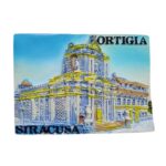 ortigia & siracusa italy fridge magnet – baroque landmark travel gift & european heritage decor