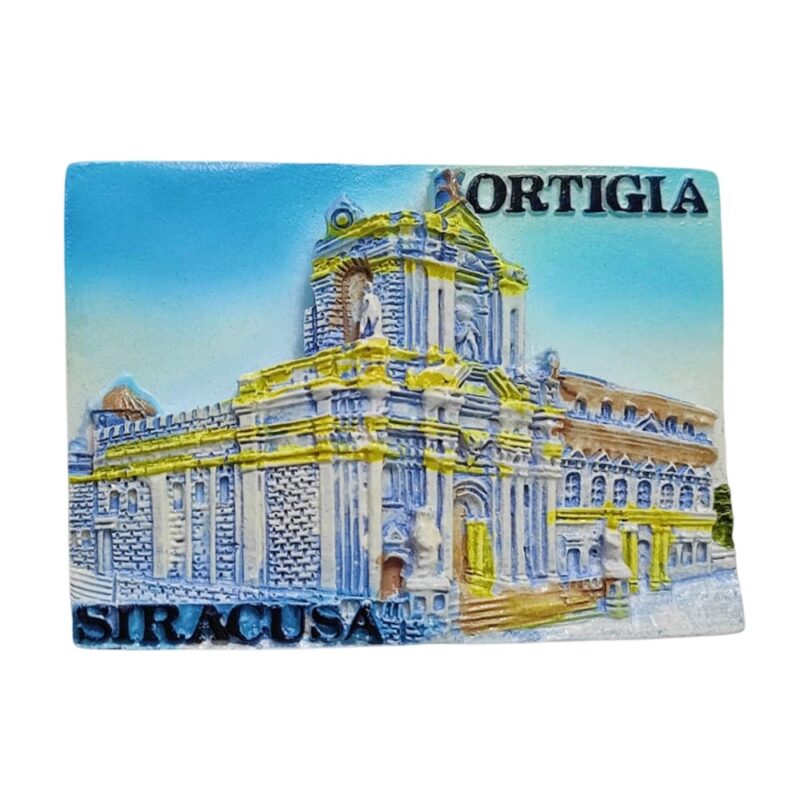 ortigia & siracusa italy fridge magnet – baroque landmark travel gift & european heritage decor