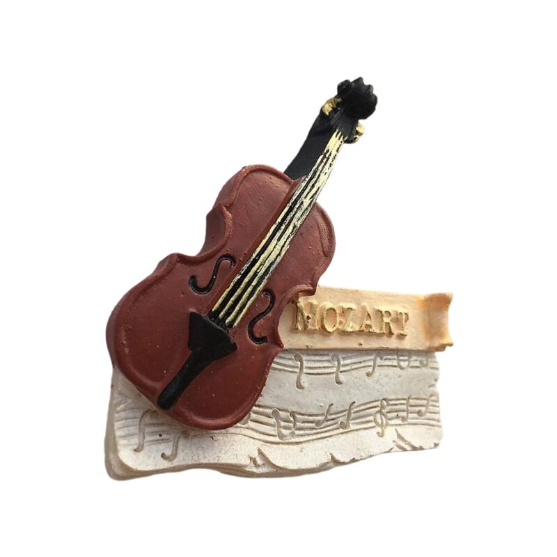 mozart violin austria fridge magnet – classical music souvenir gift & creative whiteboard decor