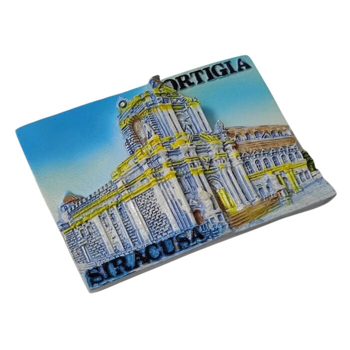 ortigia & siracusa italy fridge magnet – baroque landmark travel gift & european heritage decor