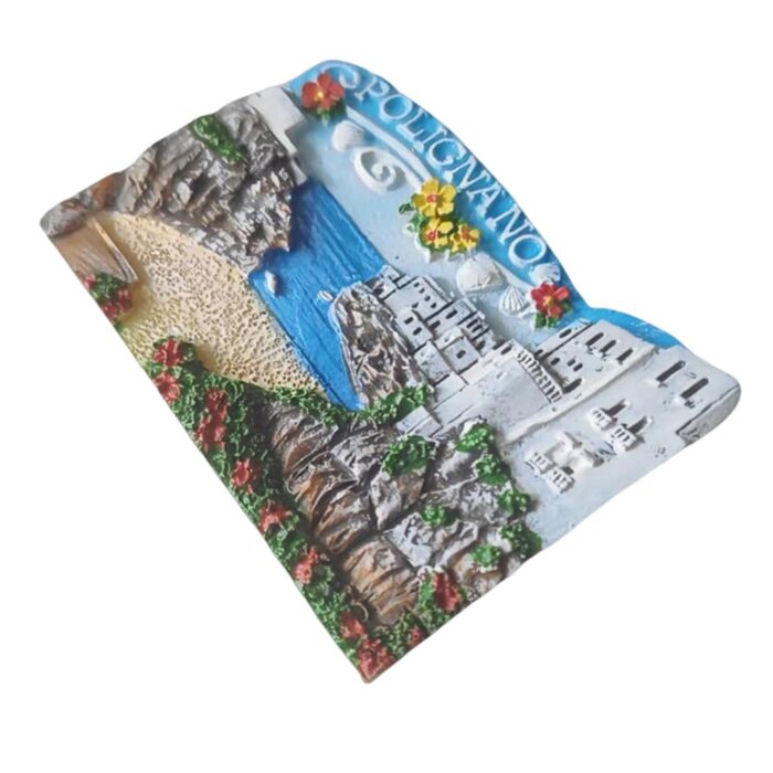 polignano a mare italy fridge magnet – coastal cliffs & beach town travel gift & seaside home decor