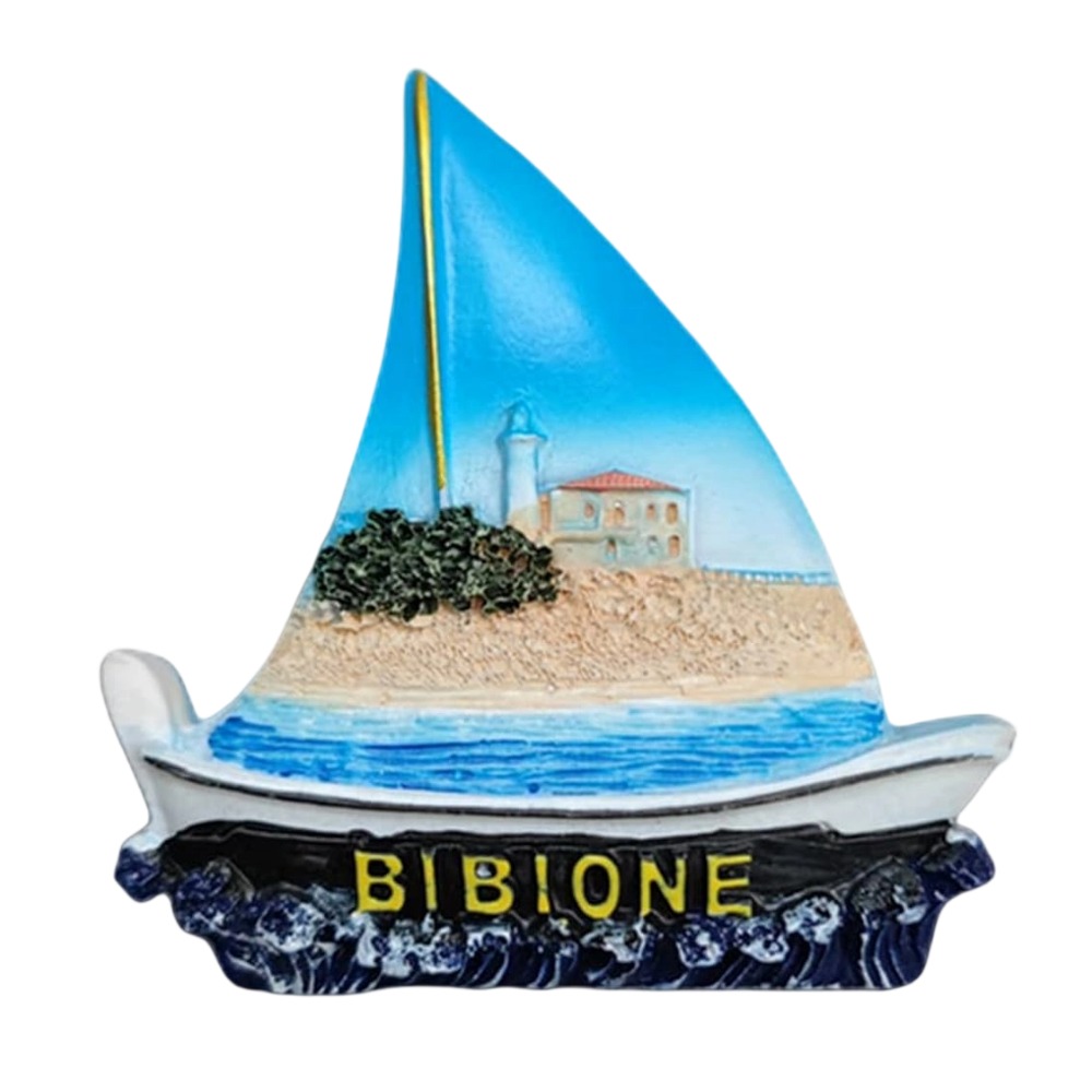 bibione sailboat italy fridge magnet – seaside escape travel souvenir & nautical note holder