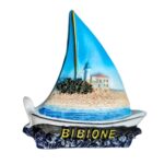 bibione sailboat italy fridge magnet – seaside escape travel souvenir & nautical note holder