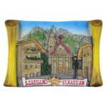 san cassiano italy fridge magnet – alpine village travel souvenir & rustic mountain decor