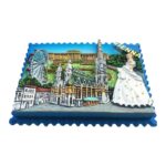 vienna austria fridge magnet – palace & princess design in postcard style, travel gift & romantic decor