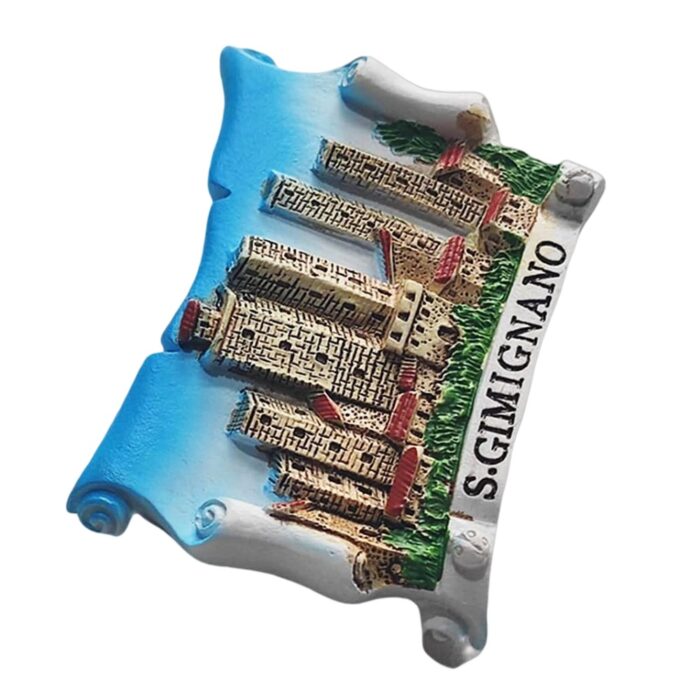 san gimignano italy towers fridge magnet – medieval skyline keepsake & italian history gift