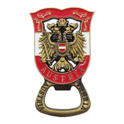 austria coat of arms fridge magnet bottle opener – vintage national emblem travel souvenir gift