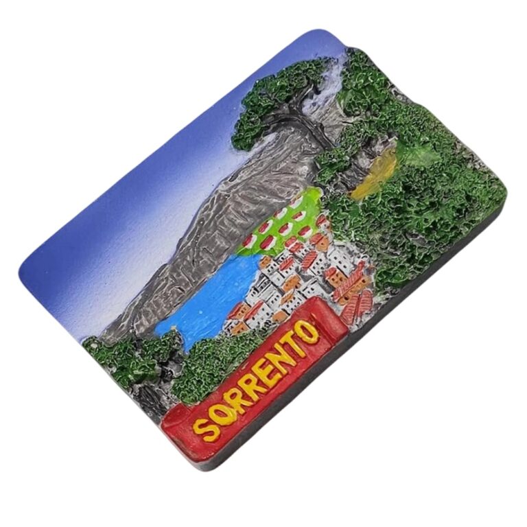 sorrento italy fridge magnet – coastal panorama souvenir & seaside kitchen decoration