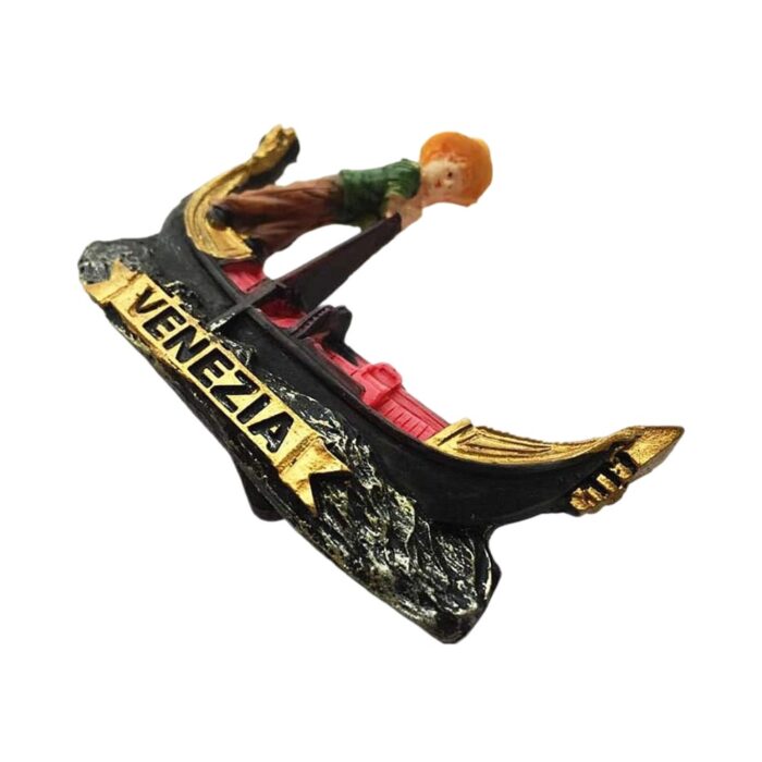 venezia italy fridge magnet – gondolier rowing boat scene travel memento & nautical refrigerator art