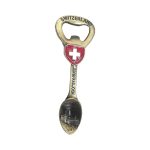 switzerland jungfraujoch bottle opener fridge magnet – multi functional souvenir gift with vintage swiss emblem