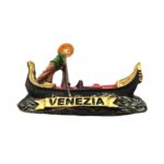 venezia italy fridge magnet – gondolier rowing boat scene travel memento & nautical refrigerator art