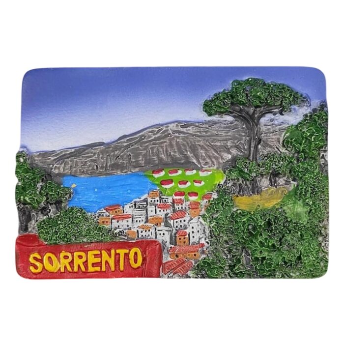 sorrento italy fridge magnet – coastal panorama souvenir & seaside kitchen decoration