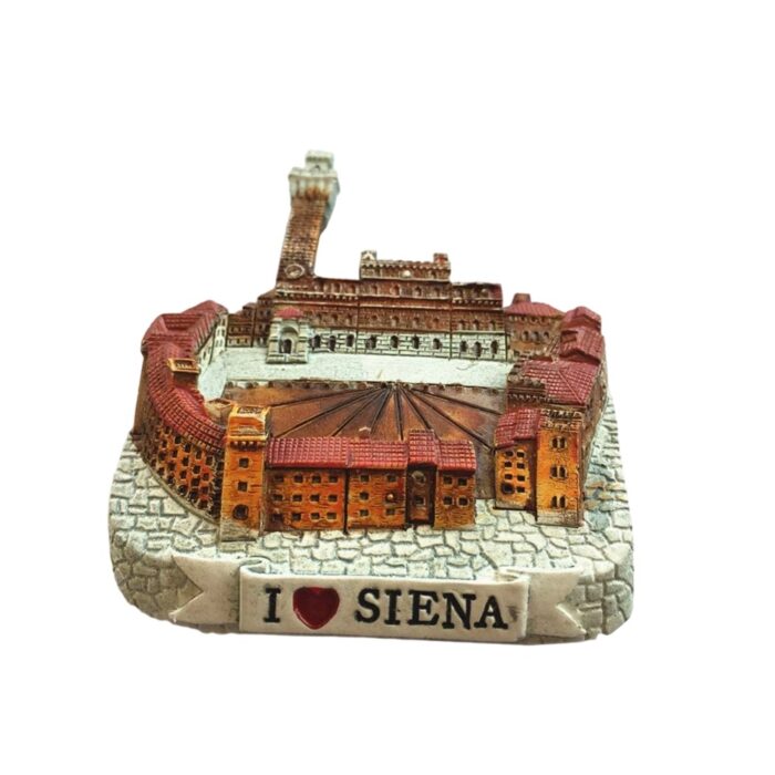 siena italy fridge magnet – historic piazza del campo design keepsake for tourists & rustic decor fans