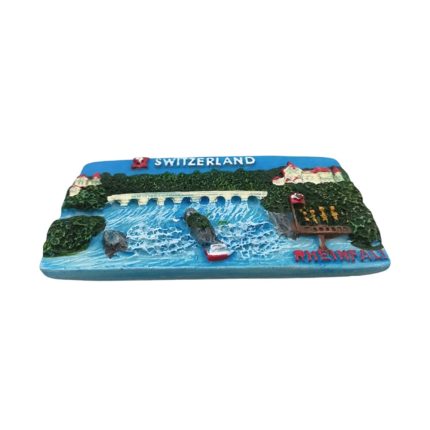 switzerland rhine falls scenic fridge magnet colorful travel souvenir for kitchen or whiteboard decoration
