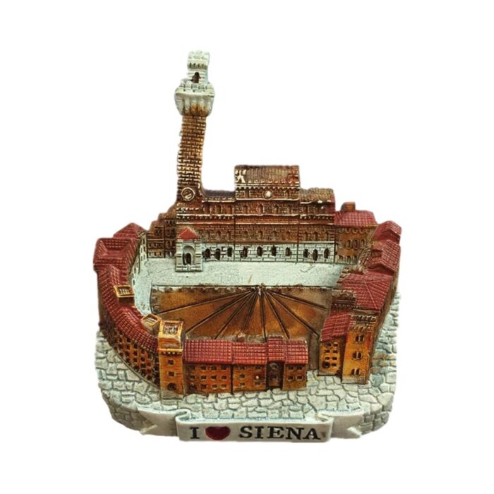 siena italy fridge magnet – historic piazza del campo design keepsake for tourists & rustic decor fans