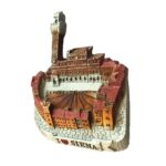 siena italy fridge magnet – historic piazza del campo design keepsake for tourists & rustic decor fans