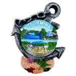 taormina italy fridge magnet – coastal anchor style travel souvenir & nautical fridge decor