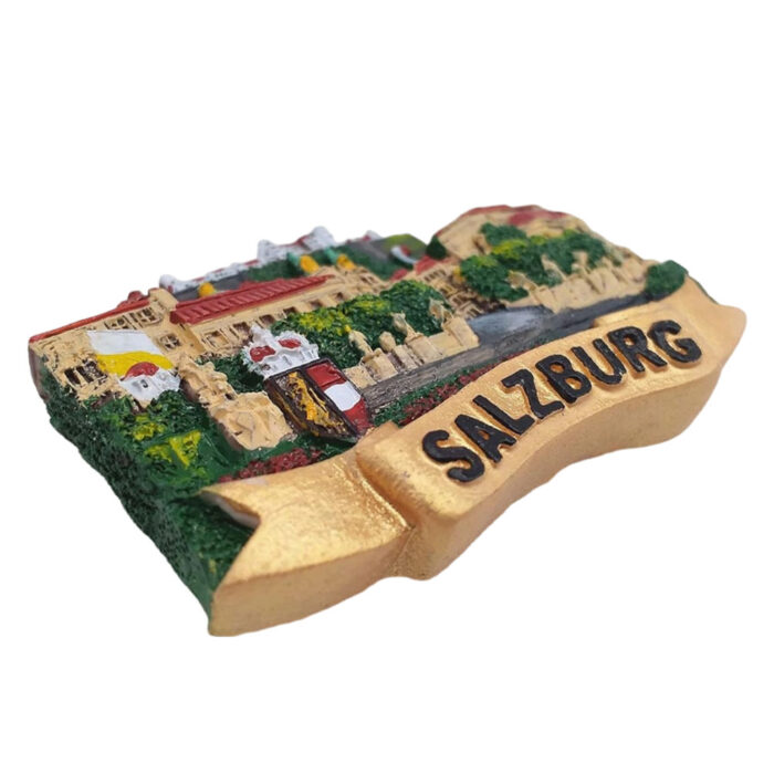 salzburg austria fridge magnet – mirabell garden panorama, baroque travel gift & whiteboard display