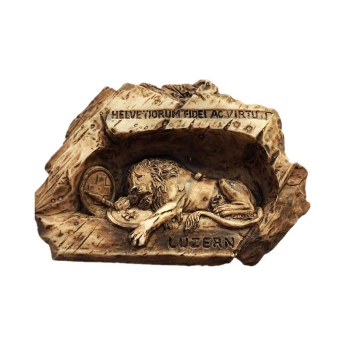 switzerland lucerne lion monument fridge magnet 3d resin travel souvenir & rustic home decor gift