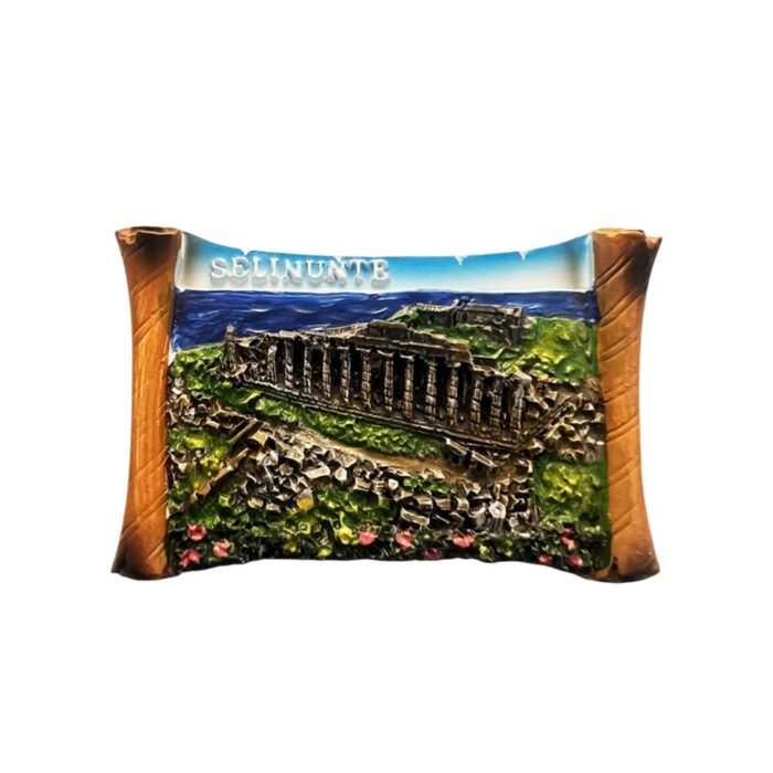 selinunte italy fridge magnet — ancient ruins tourist souvenir & classical decor for fridge
