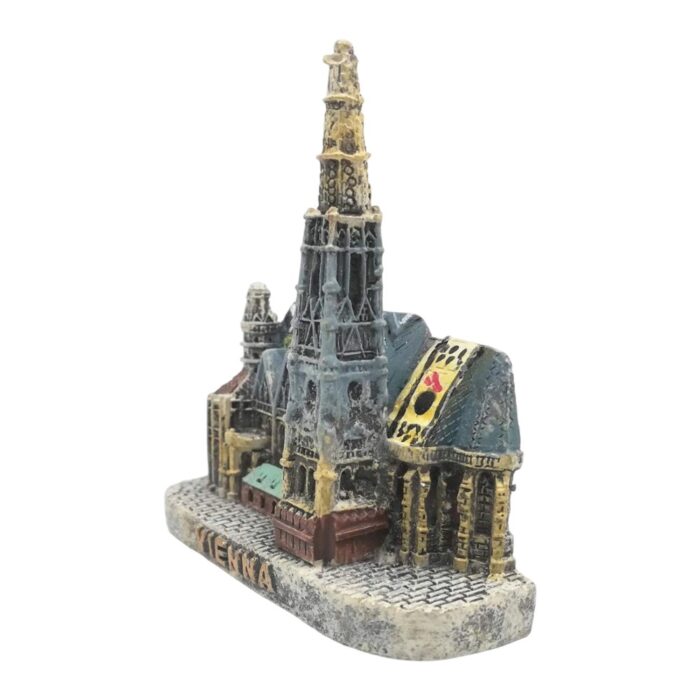 vienna austria fridge magnet – st. stephen's cathedral model, historical travel souvenir & home display