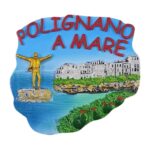 polignano a mare italy fridge magnet – cliffside coastline travel memento & colorful whiteboard decor