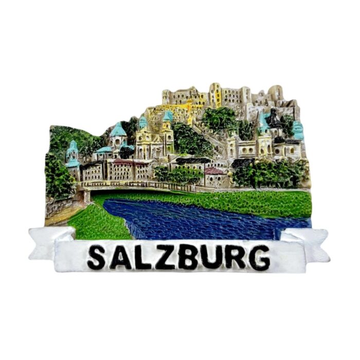 salzburg austria scenic fridge magnets – mountain city travel souvenir & colorful fridge decor