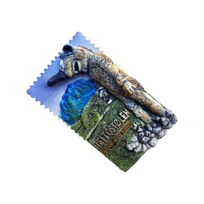 beitostølen jotungubben troll fridge magnet – funny norway troll figure souvenir & nordic myth decor