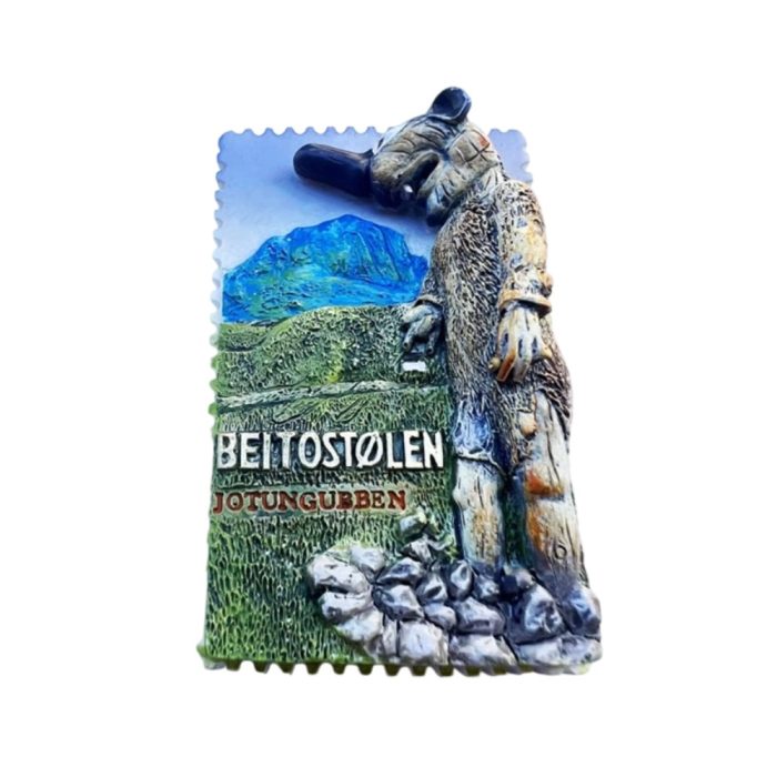 beitostølen jotungubben troll fridge magnet – funny norway troll figure souvenir & nordic myth decor
