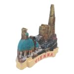 vienna austria fridge magnet – st. stephen's cathedral & dome view, travel souvenir & fridge art gift
