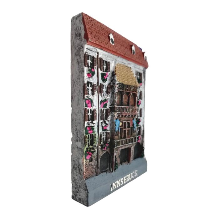 innsbruck austria fridge magnet – golden roof building scene, historic landmark travel collectible