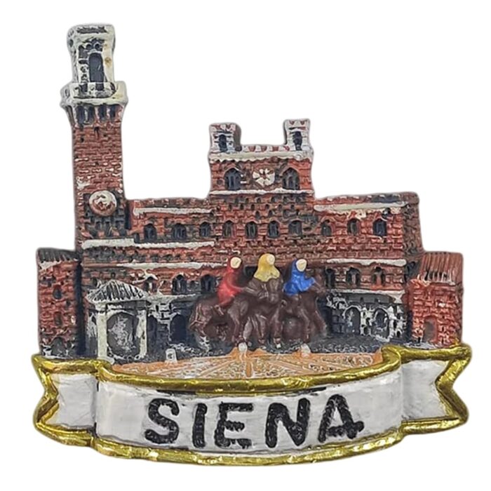siena italy fridge magnet – palio horse race souvenir & historic piazza del campo collectible
