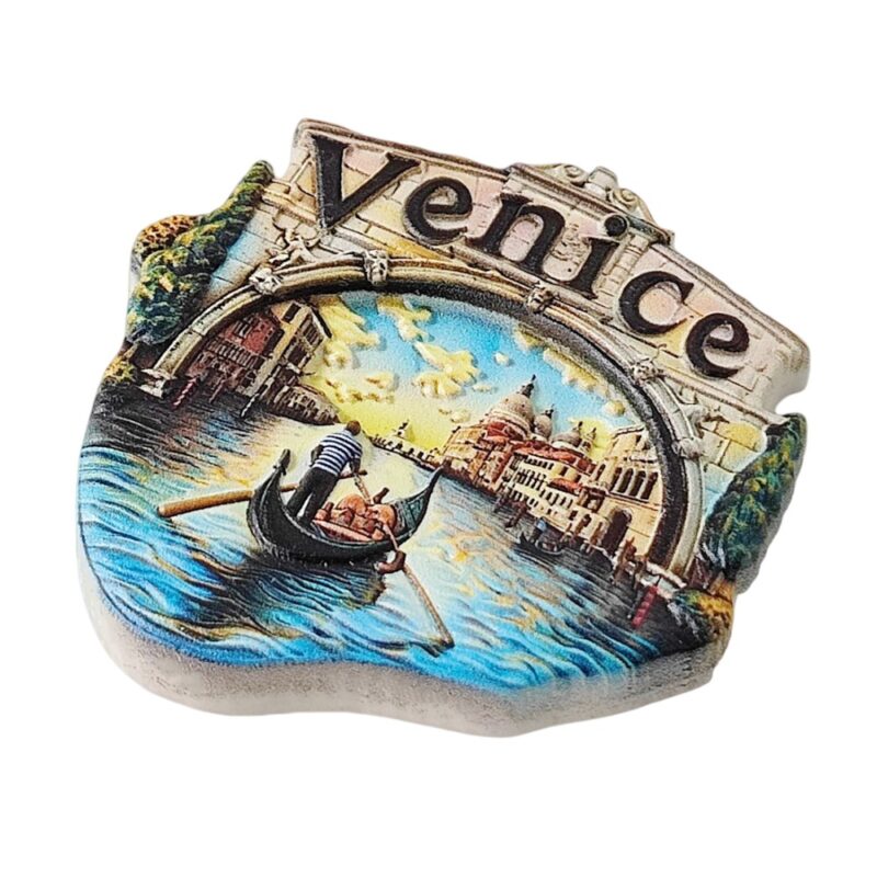 venice italy fridge magnet – romantic gondola travel souvenir & kitchen art decor