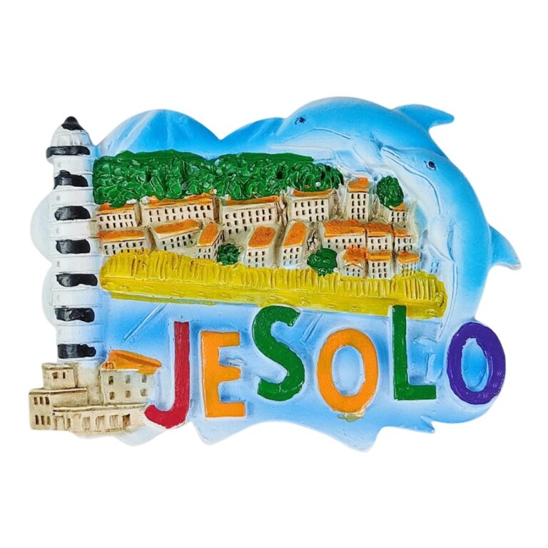 jesolo italy fridge magnet – seaside town travel keepsake & whiteboard decoration gift