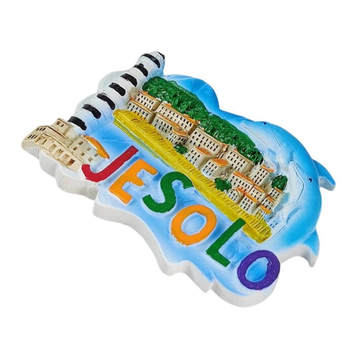 jesolo italy fridge magnet – seaside town travel keepsake & whiteboard decoration gift