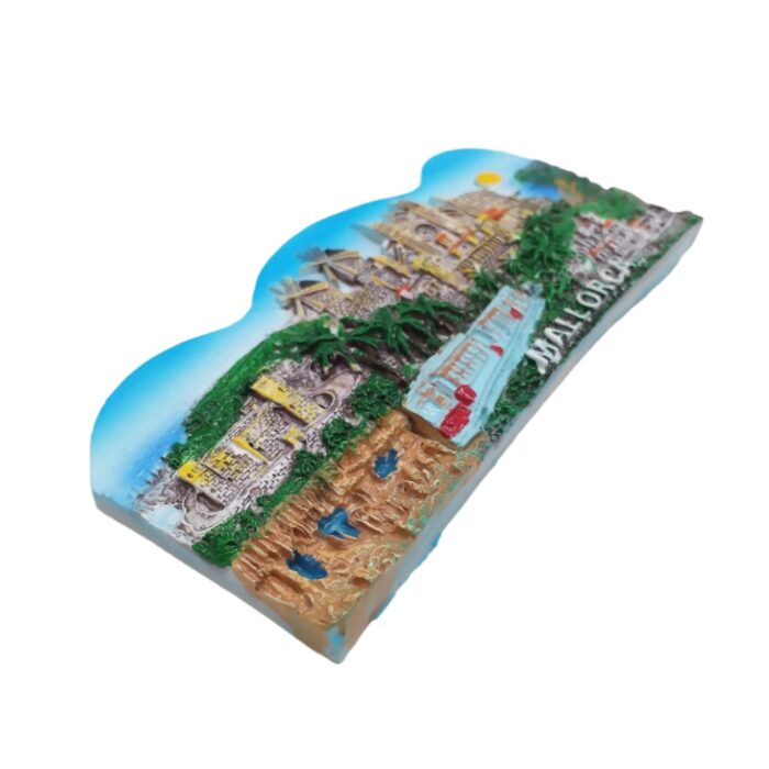mallorca spain fridge magnet – scenic island landscape design, holiday travel collectible & whiteboard accent