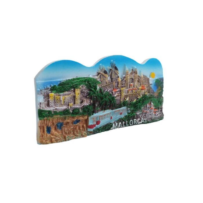 mallorca spain fridge magnet – scenic island landscape design, holiday travel collectible & whiteboard accent